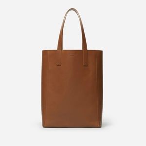 Everlane | The Day Magazine Leather Tote Bag | Cognac
